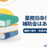 業務効率化に対する補助金はある？種類や要件、申請手順を解説　