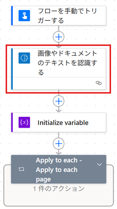 Power Automateでのテキスト認識（OCR）アクションの例